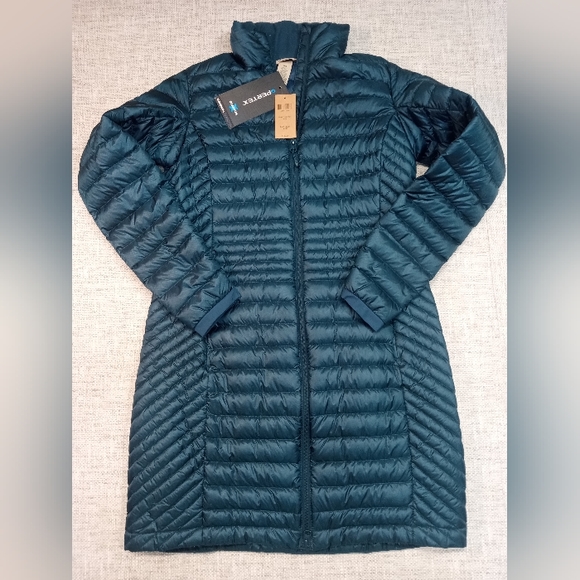 Duluth Trading Co Jackets & Blazers - Duluth Trading Company Size XS The Down Green Long Jacket With Quantum Elemental